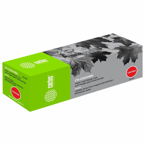 Картридж лазерный CACTUS (CS-C054HBK) для Canon LBP 621/623, MF 641/643/645, ресурс 3100 страниц
