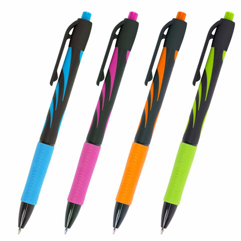 Ручка шариковая автоматическая BRAUBERG ULTRA-RT NEON, 0,7 мм, линия 0,35 мм