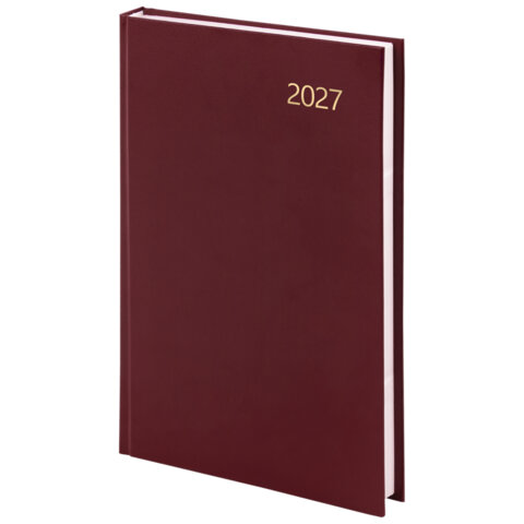 Ежедневник датированный 2027 145х215 мм, А5, STAFF, обложка бумвинил