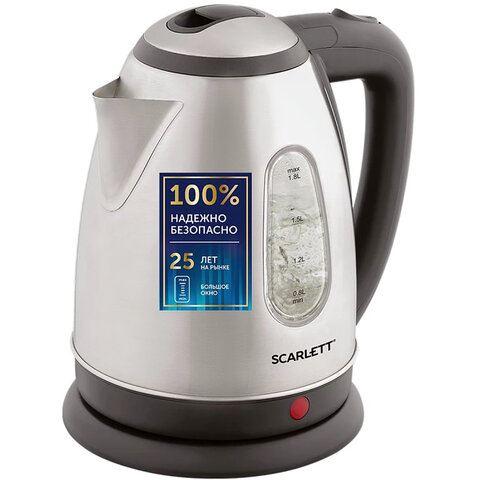 Чайник SCARLETT SC-EK21S88, 1,8 л, 2200 Вт, закрытый нагревательный элемент
