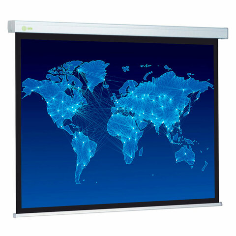 Экран Cactus Wallscreen CS-PSW-150x150, 150x150 см, 1:1, настенно-потолочный