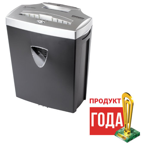 Уничтожитель (шредер) BRAUBERG S12, 4 уровень секретности, фрагменты 4х35 мм, 12 листов, корзина литров