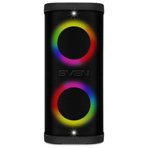 Колонка портативная SVEN PS-950, 160 Вт, TWS, Bluetooth, FM, USB, microSD, LED-дисплей, SV-022396
