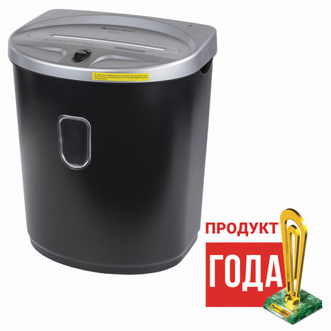 Уничтожитель (шредер) BRAUBERG S8-DS, 2 уровень секретности, полоски 4 мм, 8 листов, корзина литра