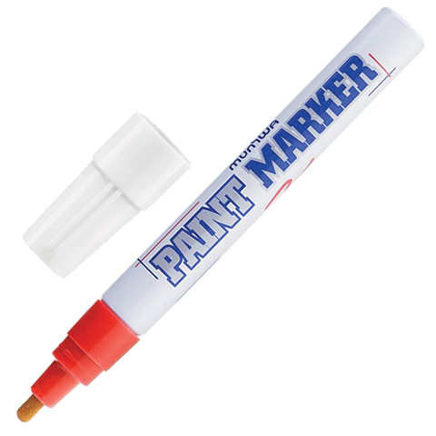 Маркер-краска лаковый (paint marker) MUNHWA, 4 мм, нитро-основа, алюминиевый корпус, PM-03