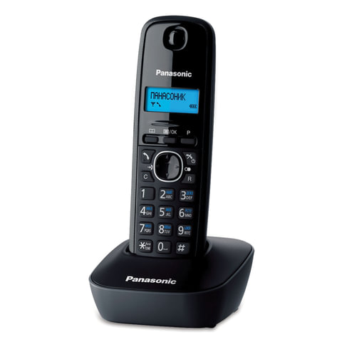 Радиотелефон PANASONIC KX-TG1611RUH, память 50 номеров, АОН, повтор, часы/будильник