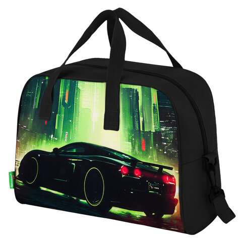 Сумка для занятий BRAUBERG KIDS с ручками, с плечевым ремнем, подкладка, 35x25x15 см, 
