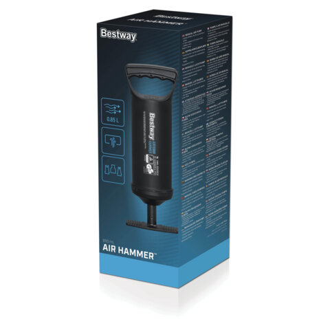 Насос ручной 0,85 л/цикл, 30 см, шланг с 3 насадками, BESTWAY