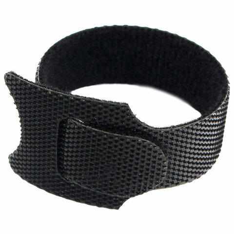 Хомуты-липучки 125x11 мм, на основе ленты Velcro, CABLEXPERT, черные (12 шт.), VT-125x11BK