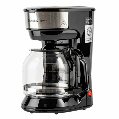 Кофеварка капельная CENTEK CT-1147, 900 Вт, объем 1,8 л, поддержание температуры