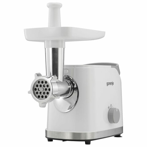Мясорубка GORENJE MG1802SJW, 1800 Вт, производительность 2,1 кг/мин, 7 насадок, реверс