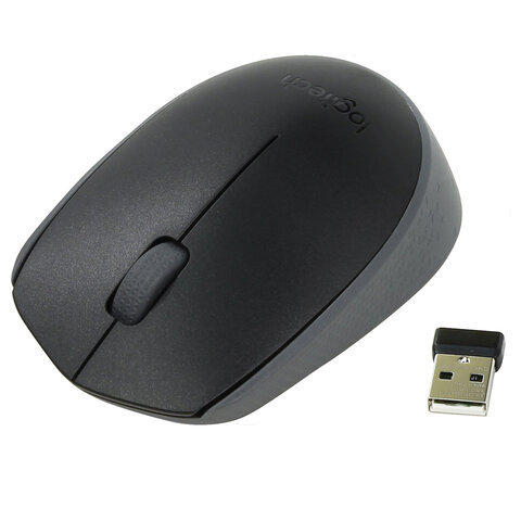 Мышь беспроводная LOGITECH M171, 2 кнопки + 1 колесо-кнопка, оптическая