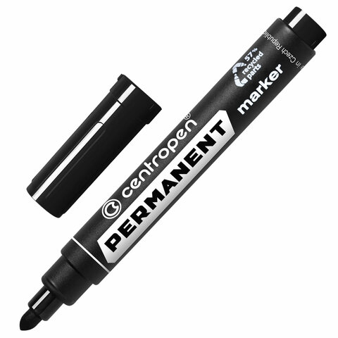 Маркер перманентный CENTROPEN 8566, круглый наконечник, 2,5 мм, 5 8566 0112