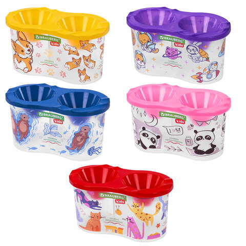 Стакан-непроливайка двойной с рисунком, BRAUBERG KIDS