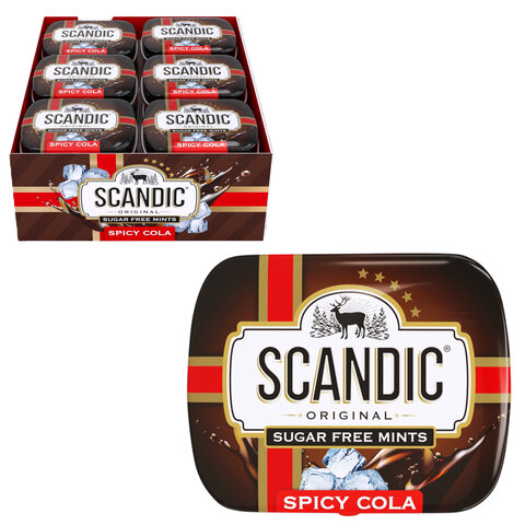 Драже освежающие SCANDIC без сахара со вкусом 