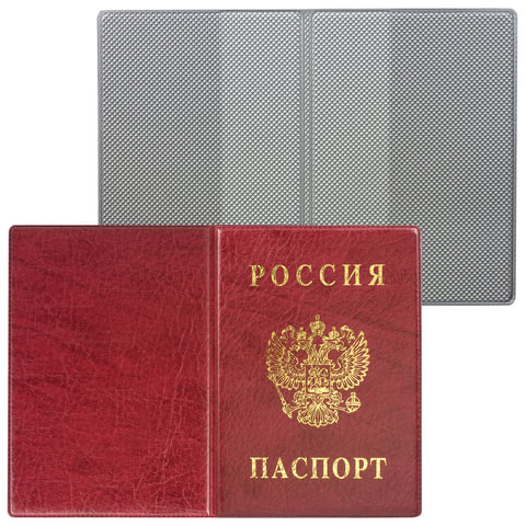 Обложка для паспорта с гербом, ПВХ, ДПС, 2203.В-103