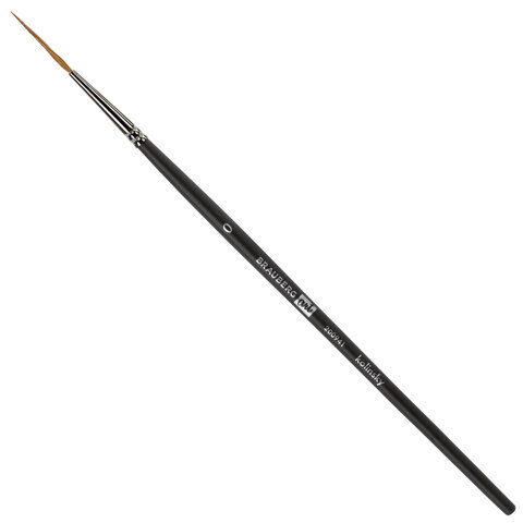 Кисть художественная проф. BRAUBERG ART CLASSIC, колонок, лайнер, № 0, короткая ручка