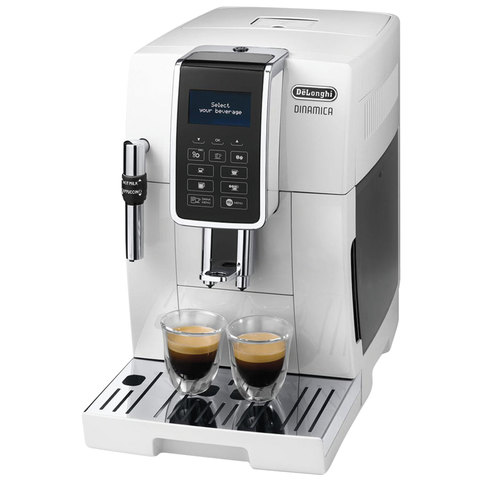Кофемашина DELONGHI Dinamica ECAM 350.35.W, 1450 Вт, объем 1,8 л, ручной капучинатор