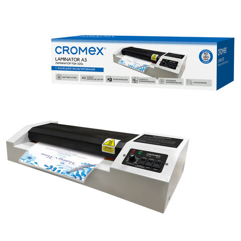 Ламинатор CROMEX (КРОМЕКС) FGK-320L формат А3, толщина пленки 60-250 мкм, скорость 50 см/мин