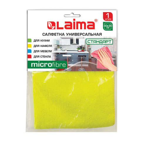 Салфетка из МИКРОФИБРЫ универсальная см, 280 г/м2, LAIMA
