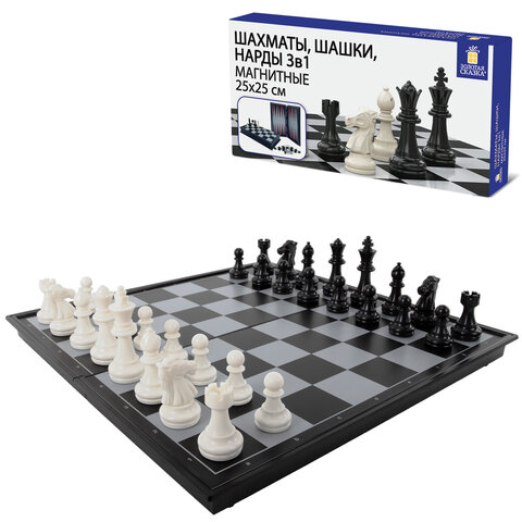 Шахматы, шашки, нарды магнитные 