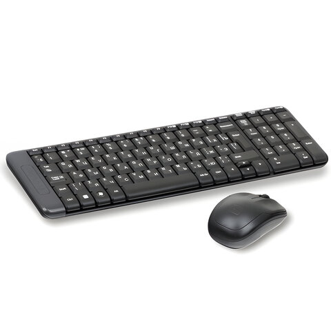 Набор беспроводной LOGITECH Wireless Desktop MK220, клавиатура, мышь 2 кнопки + 1 колесо-кнопка, 920-003236