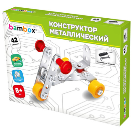 Конструктор металлический "Транспорт" 3 вида ассорти, BAMBOX (БАМБОКС), 666368