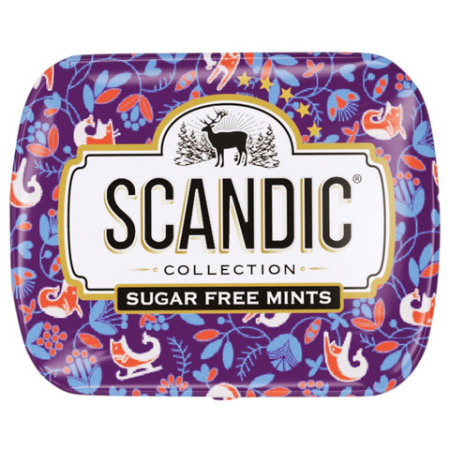 Драже освежающие SCANDIC без сахара со вкусом "Клубничный микс", 14 г, 4610274540063