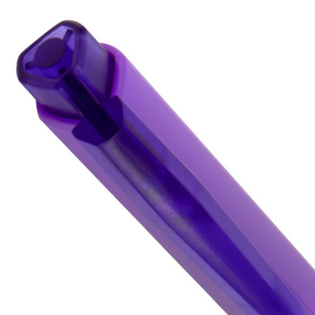 Ручка шариковая автоматическая BRAUBERG "TRIOS BRIGHT COLOR", корпус ассорти, СИНЯЯ, пишущий узел 0,5 мм, линия письма 0,3 мм, 144497