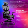 Кресло BRABIX PREMIUM "Venom GM-530", подножка, синхромеханизм, экокожа/сетка, черное/серое, 532951