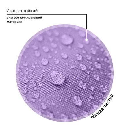 Рюкзак BRAUBERG PASTEL с термонашивками в комплекте, "Not today", сиреневый, 40х29х14 см, 273127