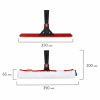 Щетка для мытья окон VILEDA PROFESSIONAL "Эволюшн" + шубка из микрофибры, ширина 35 см (без черенка), 100812