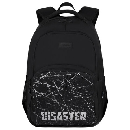 Рюкзак BRAUBERG CONCEPT универсальный, 2 отделения, светоотражающий принт, "Disaster", 45х30х18 см, 273848