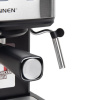 Кофеварка рожковая ручной капучинатор SONNEN CM8501, 1100 Вт, 1,5 л, 15 бар, черная/серебро, 456335