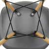 Стулья BRABIX "Eames CF-010", КОМПЛЕКТ 4 шт., пластик серый, опоры дерево/металл, 532632