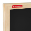 Доска для мела магнитная 60х90 см, черная, деревянная рамка, BRAUBERG "Wood", 238804