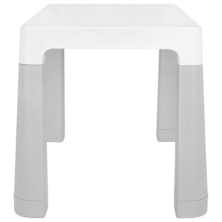 Стол детский + стул BRABIX KIDS CS-003, 2-7 лет, пластик белый + серый, 533292