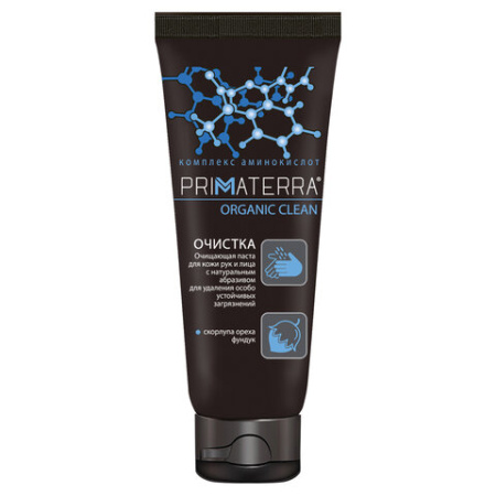 Паста очищающая, 200 мл, PRIMATERRA ORGANIC CLEAN, от сильных загрязнений с натуральным абразивом
