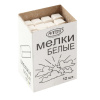 Мел белый квадратный 12 штук, АЛГЕМ, картонная упаковка, НМБ-12