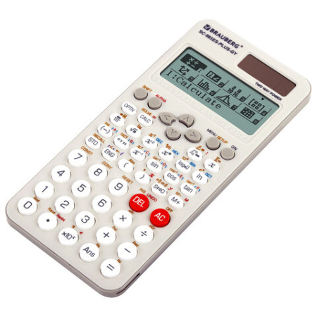 Калькулятор инженерный BRAUBERG SC-991ES-PLUS-GY (164х80 мм), 552 функции, 10+2 разряда, СЕРЫЙ, 272652