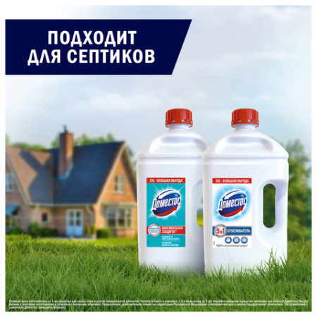 Универсальное чистящее средство 2,5 л, ДОМЕСТОС "Свежесть Атлантики", с отбеливающим эффектом