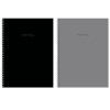 Тетрадь А4, 120 л., BRAUBERG, гребень, клетка, матовая ламинация, "Minimal Classic", 405640