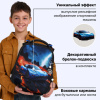 Ранец BRAUBERG PREMIUM, 2 отделения, с брелоком, "Звезда ралли", объемный дизайн, 38х29х16 см, 274394