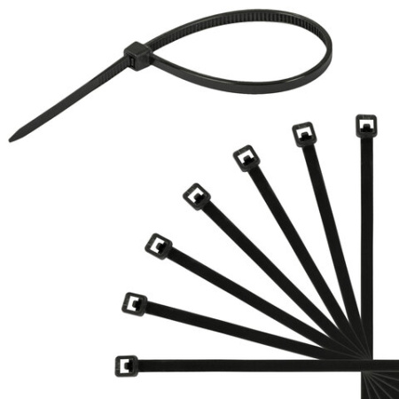 Стяжка (хомут) нейлоновая сверхпрочная POWER LOCK, мм, КОМПЛЕКТ 100 шт., SONNEN