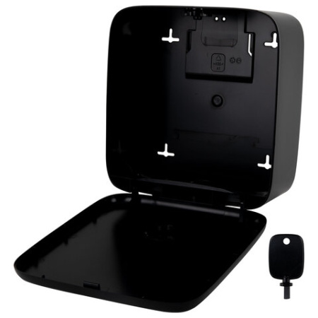 Диспенсер для полотенец LAIMA PROFESSIONAL PREMIUM BLACK (Система H3), V-сложения, черный, ABS-пластик, 609523