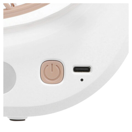 Вентилятор настольный CENTEK CT-5041, USB-питание, 3 режима, LED-подсветка, d=10 см, 5 Вт, белый