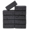 Губки для посуды 9,5х7х3,5 см, КОМПЛЕКТ 10 шт., BIG BLACK, КРУПНОПОРИСТЫЙ поролон с абразивным слоем, LAIMA, 608650