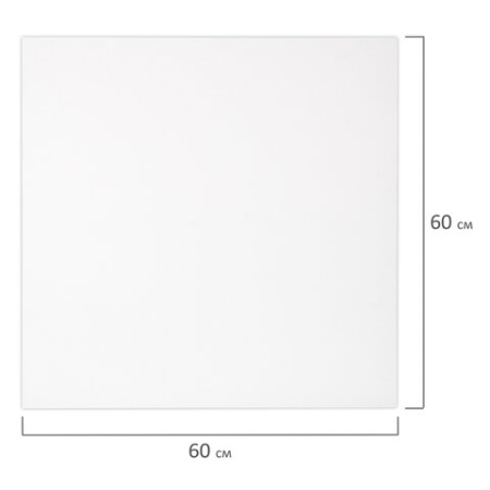 Холст 3D на подрамнике BRAUBERG ART CLASSIC 60х60 см, 440 г/м2, грунт, 100% хлопок мелкое зерно, 191666