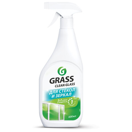 Средство для мытья стекол и зеркал мл GRASS "Clean glass", распылитель