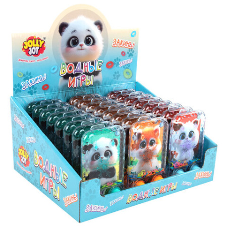 Водная игра МИЛЫЕ ЗВЕРЯТА, 13х7 см, колечки, ассорти, 3 вида, JOLLY JOT (ДЖОЛЛИ ДЖОТ), 665999